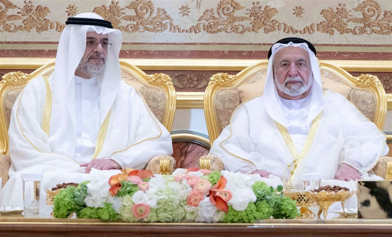 حاكم الشارقة يستقبل المهنئين بعيد الأضحى المبارك في قصر البديع العامر