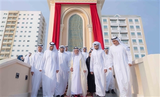 سلطان القاسمي يدشن مشروع ميدان الاستقلال