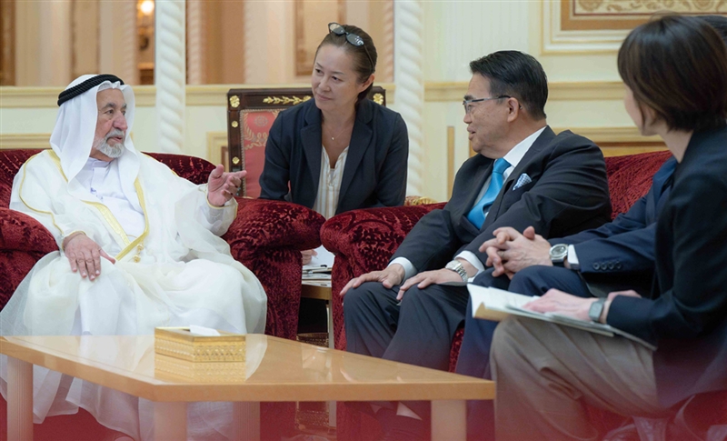 Sultan Al Qasimi receives Governor of Japan’s Aichi Prefecture