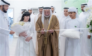 سلطان القاسمي يفتتح مصنع مليحة للألبان