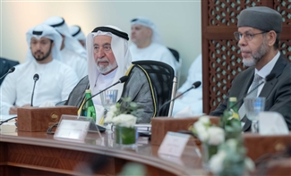 Sultan Al Qasimi attends the closing ceremony of the 3rd SICALE 