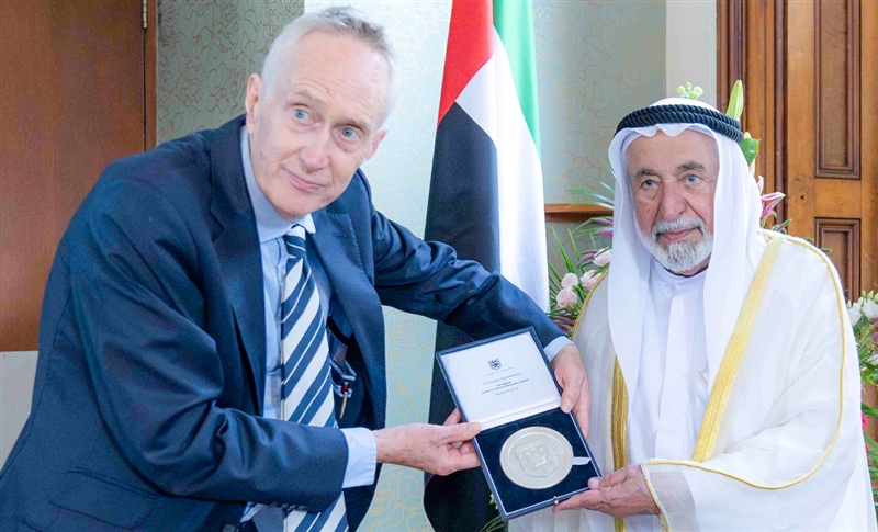 Sultan Al Qasimi receives Honorary President's Medal by University of Exeter