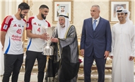 صاحب السمو حاكم الشارقة يستقبل الفريق الأول لكرة القدم بنادي الشارقة المتوّج بلقب البطولة الآسيوية – 20 مايو 2025